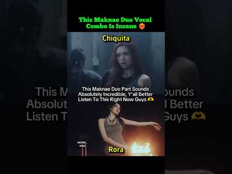 This Maknae Duo Vocal Combo Is Insane ❤&zwj;🔥 #babymonster #deserve #rora #chiquta #shorts