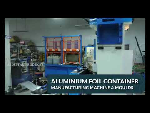 Single Cavity Automatic Aluminium Foil container making machine