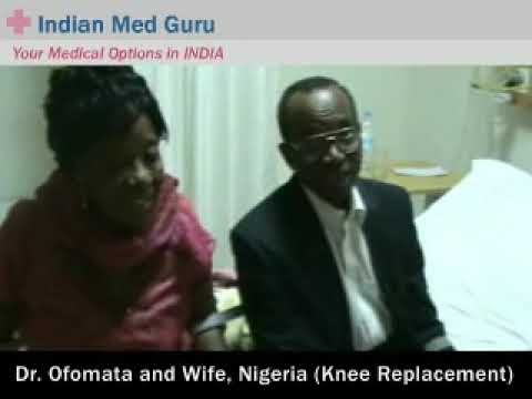 Ofomata from Nigeria who came to India for his knee replacement in India.