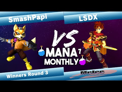 Mana Monthly 7 - Smash Papi (Fox) vs LSDX (Roy, Captain Falcon) Smash Melee Tournament