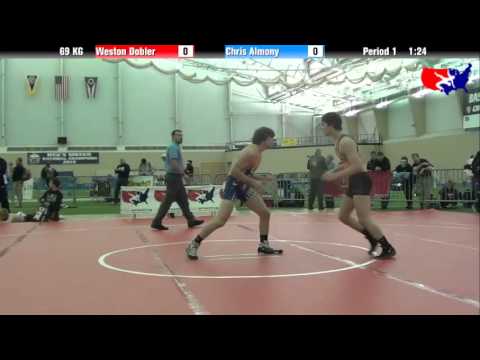 Weston Dobler vs. Chris Almony at 2013 ASICS FILA Cadet Nationals - GR
