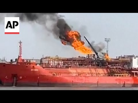 Romania orders evacuation of two villages after cargo ship on Ukrainian side engulfs in flames