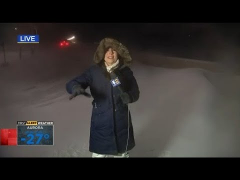 Unrelenting wind blowing snow everywhere