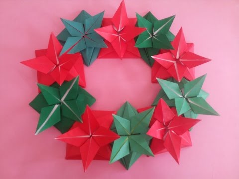 Origami flower bell Christmas -making flower for Christmas-make grown flower