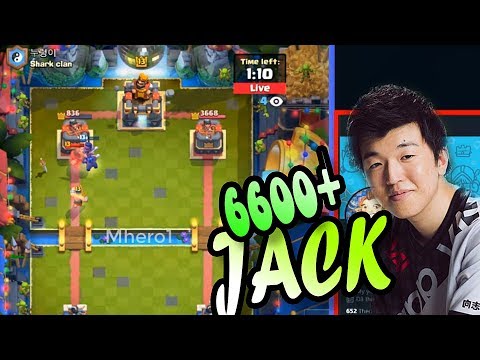 🔥 JACK 👈  6600+ gameplays Ladder Pushing  - CLASH ROYALE