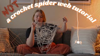 🕷️🧶 Crochet Spider Web 🍁🕸️
