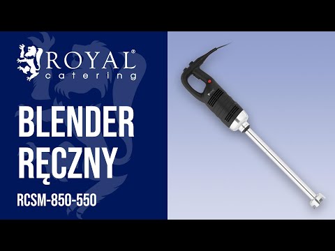 Video - Blender ręczny - Royal Catering - 850 W - 550 mm - 8000-18000 obr./min