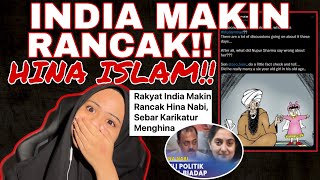 Download lagu INDIA MAKIN RANCAK HIN4 ISL4M!! LUKIS KARTUN NABI MENGHIN4 😱 mp3