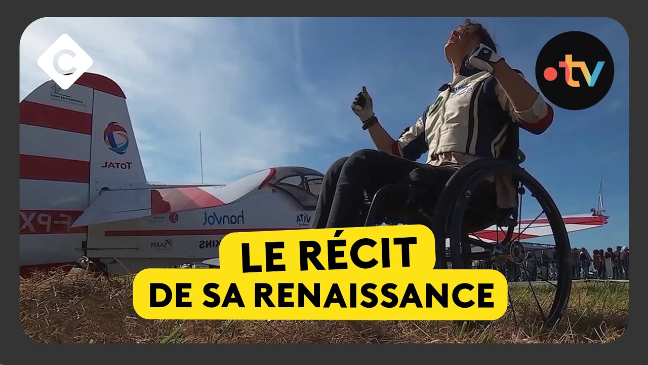 Dorine Bourneton, la première femme handicapée pilote de voltige