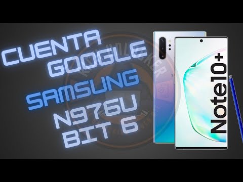 SAMSUNG NOTE 10 PLUS CUENTA GOOGLE N976U BIT 6