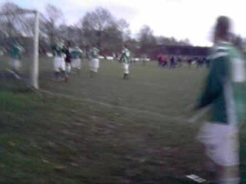Einde wedstrijd FC Grootegast-GSVV (12 december 2009)