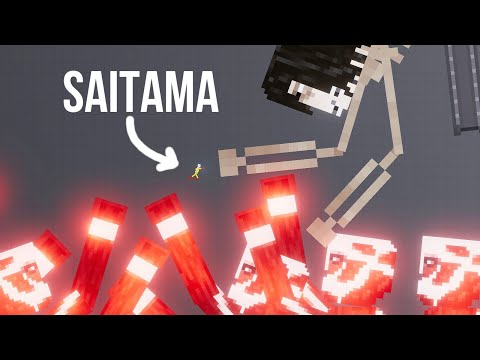 Saitama vs Eren Founding Titan The Rumbling [Zebra Gaming TV] People Playground