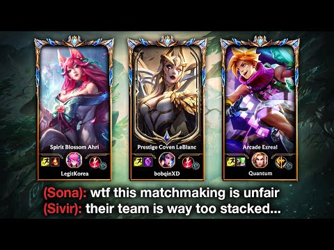 When rank 1 ahri & Leblanc & Quantum join forces in SoloQ (w voice comms)
