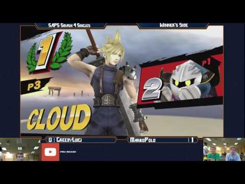 S@PS 31 Wii U Singles - GreedyLuigi (Meta Knight/Luigi) vs Marko Polo (Cloud) - Winner's Bracket