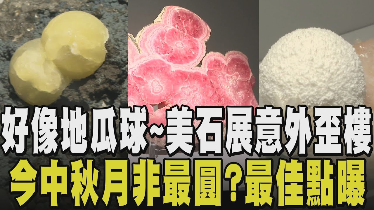 這展太邪「餓」科博館礦物展 雞排.地瓜球.肉片都來了