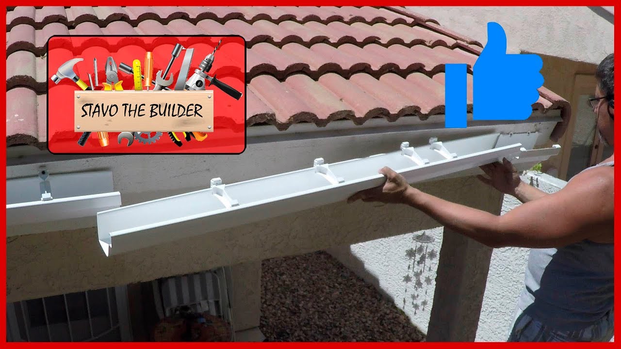 Como Instalar Canaletas de vinil o pvc para aguas lluvias - How to Install Gutters