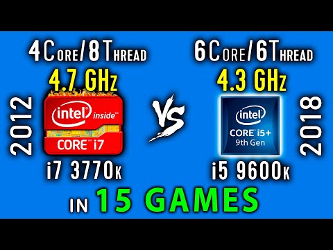 i7 3770k vs i5 9600k Test in 15 Games or i5 9600k stock vs i7 3770k OC