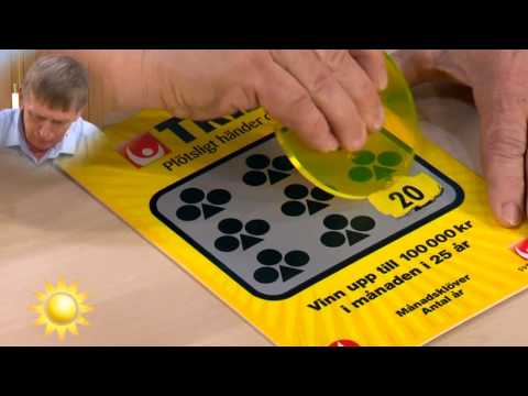 Björn hoppas på storvinst i Triss-skrapet - Nyhetsmorgon (TV4)