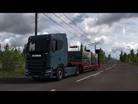 ETS2 1.36 - ProMods 2.43 - SCANIA S520 V8 - Trip: Rovaniemi - Umeå