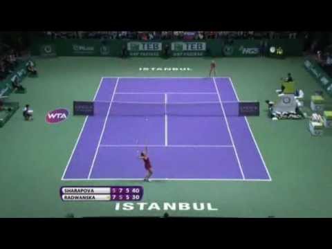 Maria Sharapova vs. Radwanska Highlights - WTA Istanbul Oct. 24, 2012