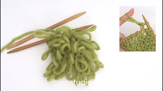 Loop knitting - single loops