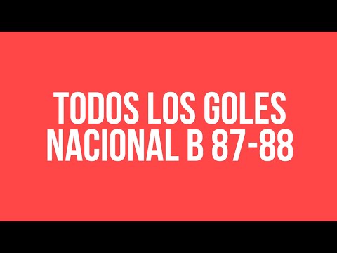 Nacional B 1987/1988: Todos los goles de Cipolletti