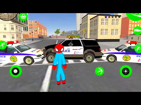 Policeman Detective Stickman Game #3 - Spider Police Officer On Duty - Android Gameplay Full HD