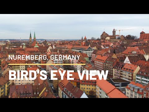 Bird's Eye View of Nuremberg Germany - Drone Footage