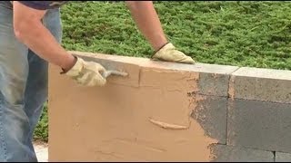 How to Build a Block Wall Without Mortar