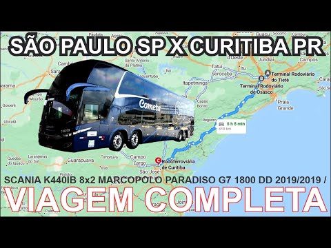 Viagem Completa - Viação Cometa - São Paulo SP x Curitiba PR