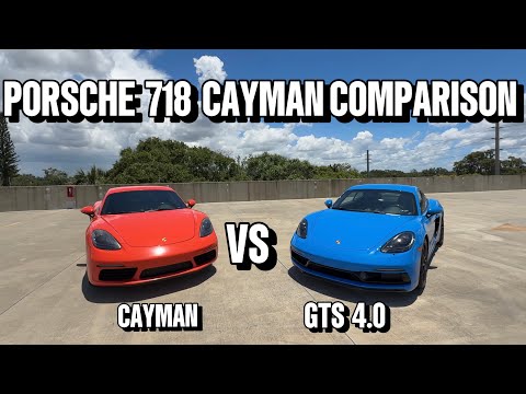 Porsche 718 Cayman GTS 4.0 vs Base Cayman | Comparison & Review | Is the GTS Worth $25k+ More?