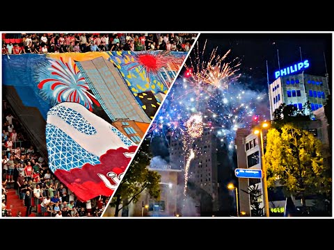 Sfeeractie "The City is lighting up again" van Lighttown Madness : PSV-SC Cambuur Leeuwarden