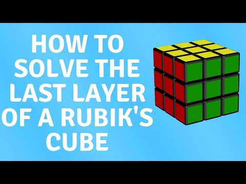 How To Solve A Rubik's Cube Part 4:  The Last Layer