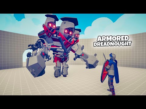 ARMORED DREADNOUGHT 1 vs 1 UNITS | TABS Totally Accurate Battle Simulator Gameplay