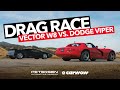 Vector W8 VS. Dodge Viper | American Drag Race Special with Carwow