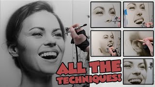 ALL of the TECHNIQUES that I use to paint PORTRAITS!