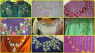 2026 eid dresses / hand embroidered /summer dresses /neckline embroidery designs  #diy #embroidery