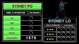 LIVE DRAW SYDNEY HARI INI KAMIS 15 OKTOBER 2026 | LIVE DRAW SYDNEY RESMI