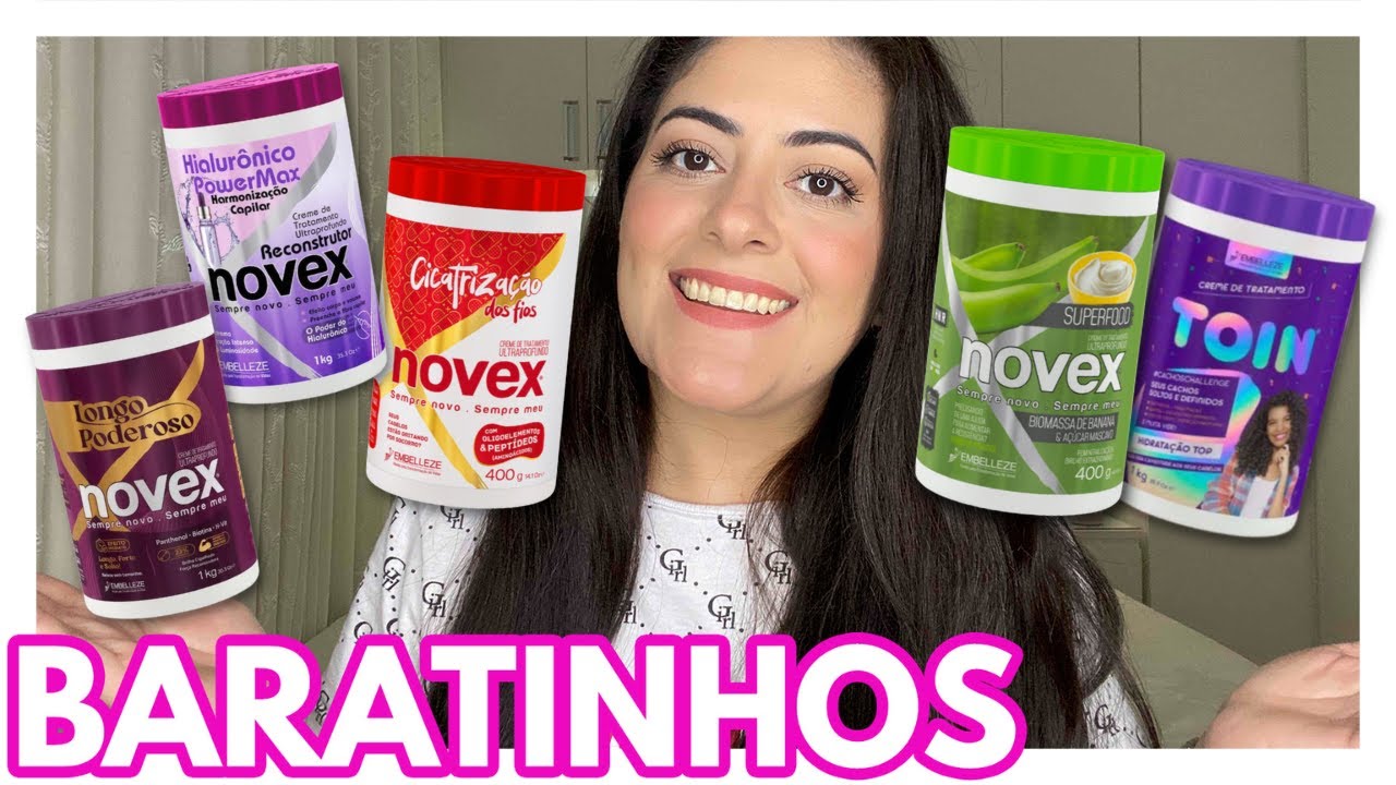 TOP 5 NOVEX: Meus Cremes Favoritos do Momento para Cronograma Capilar Baratinho