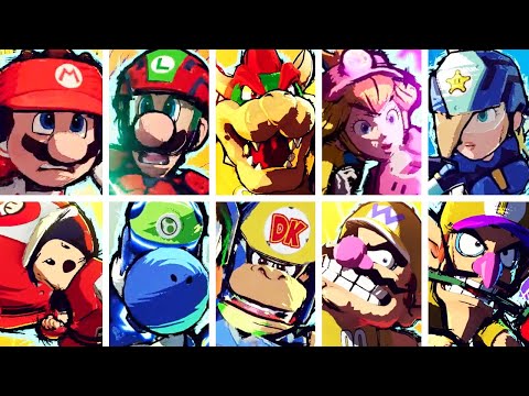 Mario Strikers: Battle League - All Hyper Strikes (Special Shots)