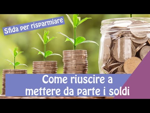COME RIUSCIRE A METTERE DA PARTE I SOLDI: sfida per risparmiare