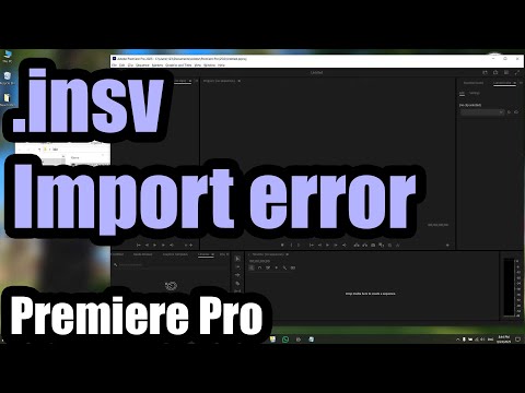 Why Premiere Pro isn't importing .insv files? (File format not supported, Reframe Plugin)