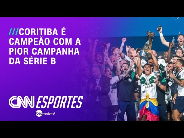 Coritiba é o campeão com a pior campanha na história da Série B | LIVE CNN