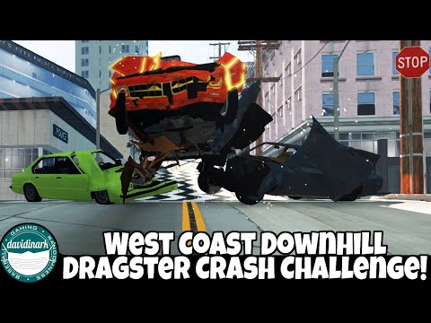 BeamNG Drive - Downhill Dragster Crash Challenge (Facebook Community Challenge)
