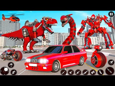 US Police Car Robot Transform Drone Wars Games 2023 | Android iOS Gameplay