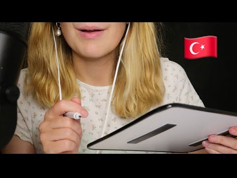 ASMR // I'M LEARNING TURKISH 🇹🇷 TÜRKÇE ÖĞRENİYORUM