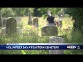 Louisville Scout Troop Helps Clean Up Local Cemetery Ahead Of Memorial Day