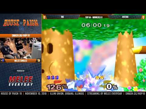 House of Paign 19 - RiK (Falco) vs. JustJoe (Fox) - SSBM - Top 64 - Winners R1