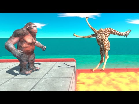 Goro Pushes Units into the Lava Trap - Animal Revolt Battle Simulator