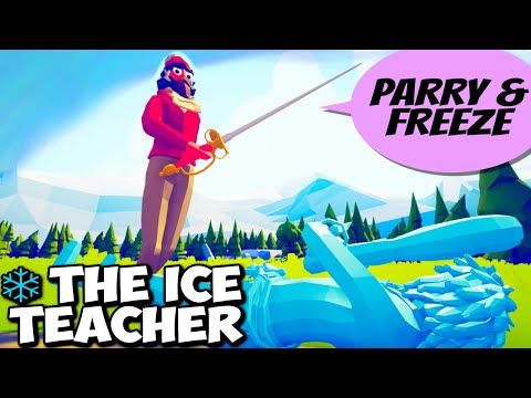 PARRY & FREEZE❄️ THE ICE TEACHER vs Every Faction 1v1- Totally Accurate Battle Simulator TABS Fusion